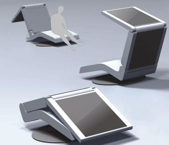chair lounge with solar energy