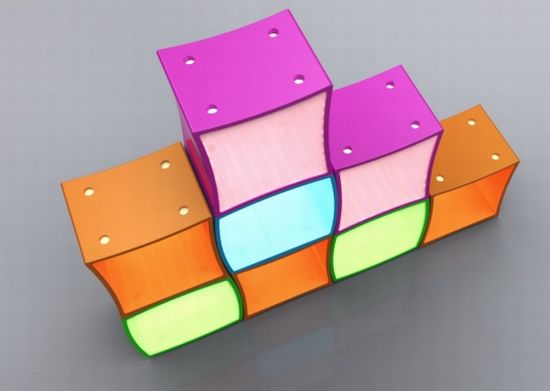 curved square storage light5