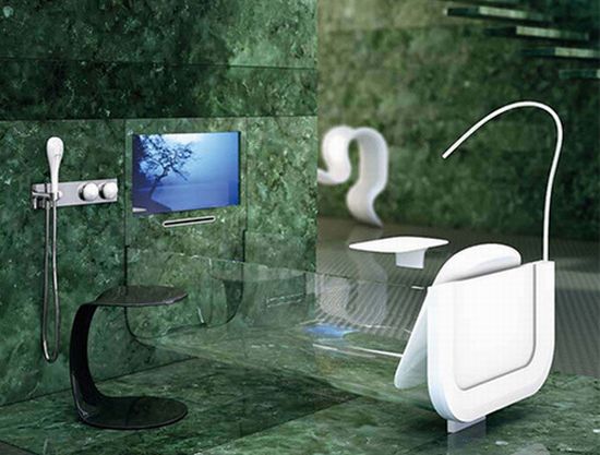 glass bath tub glassidromassaggio