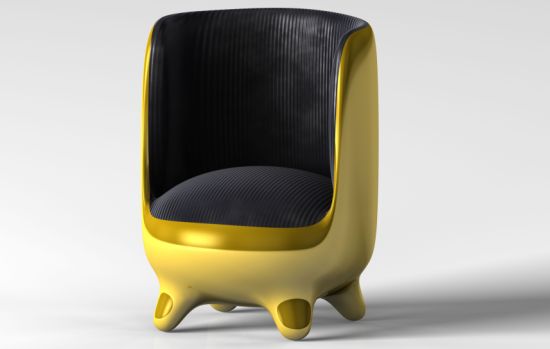 golden egg chair