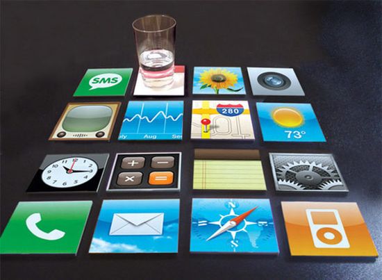 iphone drink coasters