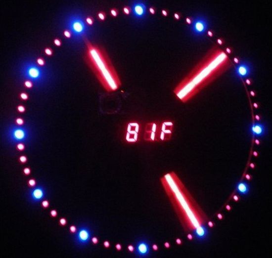 mirror wall clock