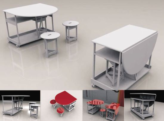 mobile dining set