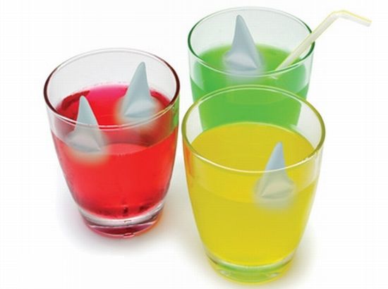 shark fin ice tray glass