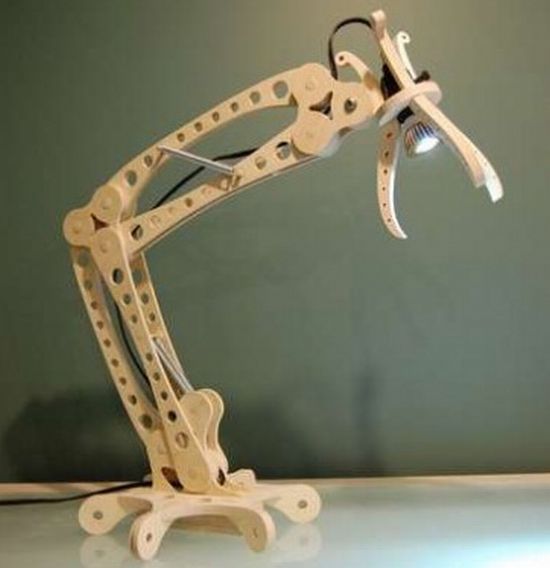 woodpunk led desk lamp